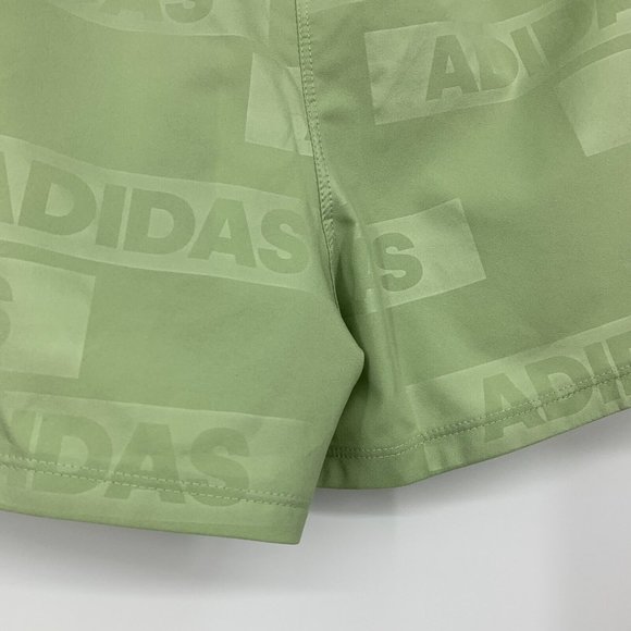 Adidas Pacer Shorts Deboss Woven Green Running Training NWT - Picture 13 of 13